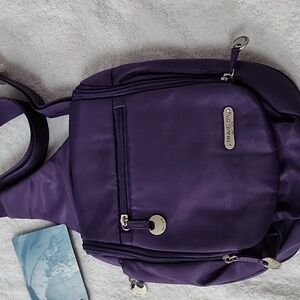 Travelon Women's Violet Shoulder Sling Bag New